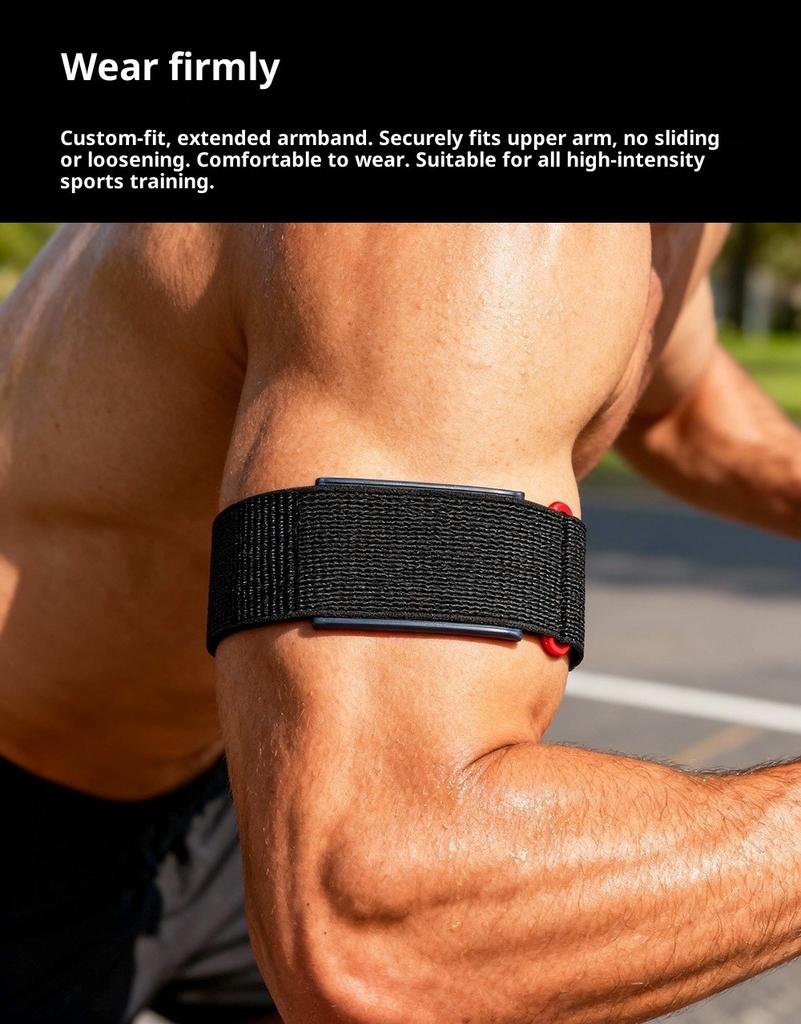 Nylonový řemínek pro Amazfit Helio Strap Sportovní náramek Náhradní pásek Pro bicepsy Prodyšný náramek na paži Náramek na zápěstí pro Amazfit Helio Strap