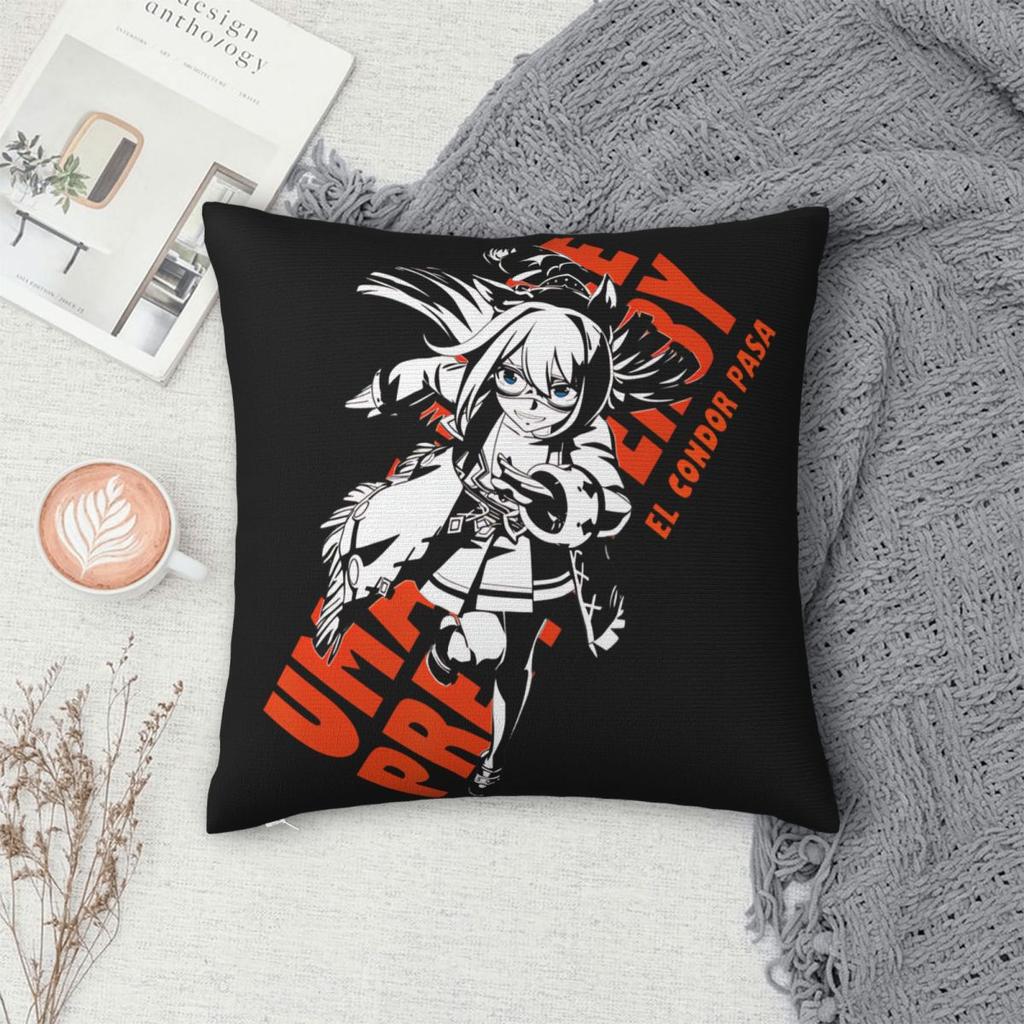 Stylish Home Umamusume Pretty Derby El Condor Pasadecor Pillowcase Accessories Pillow Cover Zipper Multi Size