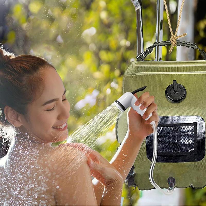 Portable Solar Shower Bag, Large Capacity Foldable Water Bag for Outdoor Camping