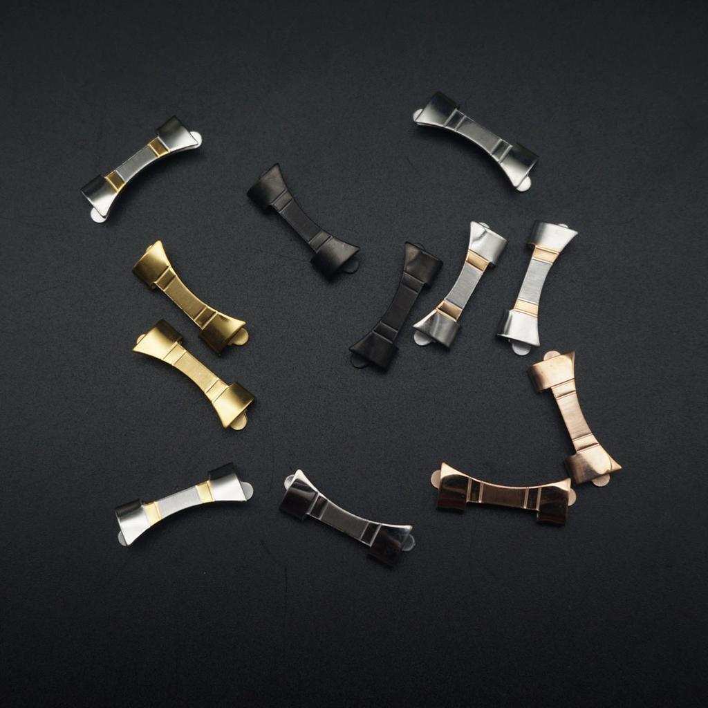 18 20 21 22 24mm Strap Metal Arc Connector For Samsung Amazfit Xiaomi Garmin Connector Stainless Steel Smartwatch Watch Band