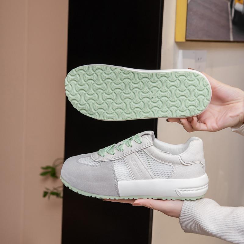 Summer thin women's shoes new mesh little white shoes versatile comfortable breathable thick-soled casual board shoes