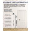 ADA-Mark Modern Restroom Sign for Business - 2PK ADA Compliant Braille Bathroom Sign with Easy tallation - 6" W x 8" H