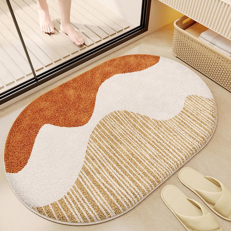 Bathroom Floor Mat Bathroom Foot Mat Absorbent Mat Bathroom Door Non Slip Carpet