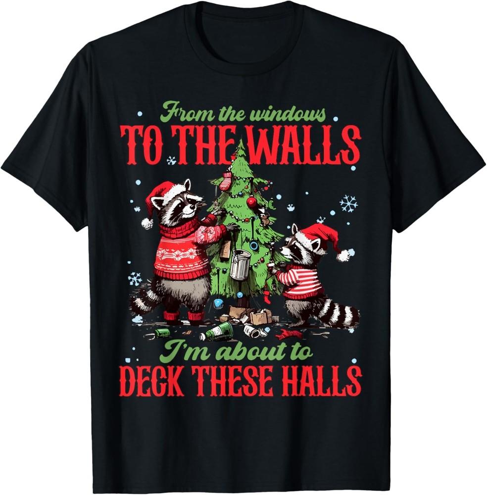 From The Windows to The Walls - Xmas Deck These Halls T-Shirt 3XL