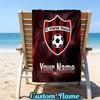 Custom Name Spartak Trnava Beach Towel Soft Microfiber Fabric Bath Towels for Swimming Travel Camping, Outdoor essentials Gifts
