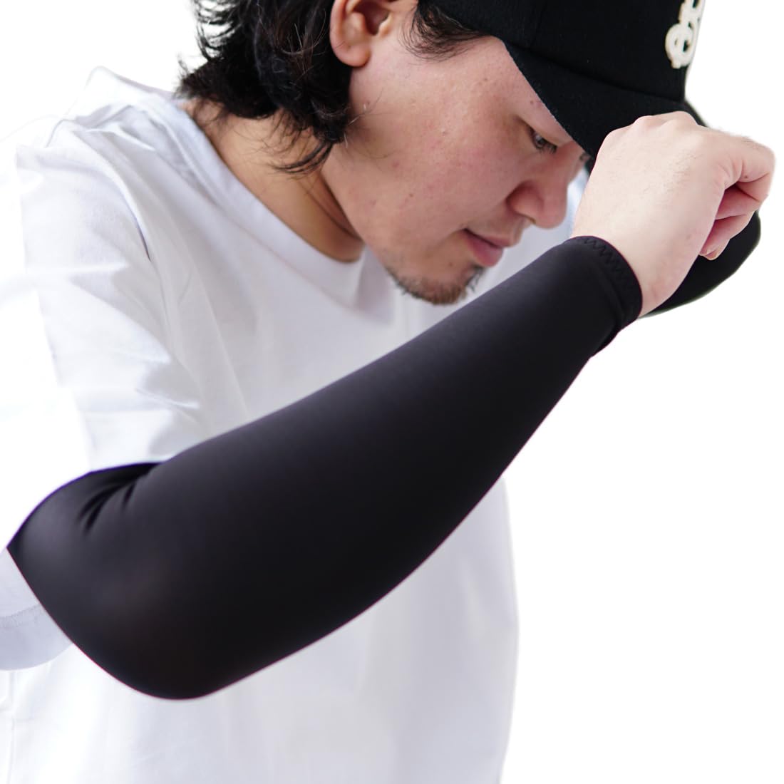 

Arm Cool Made in UV Arm Arm Sweat Quick Sunscreen UV Protection [Aiming Flow] Cover, Touch, Mens, Black, Japan, Protection, Sleeve, Cover, Absorbent,