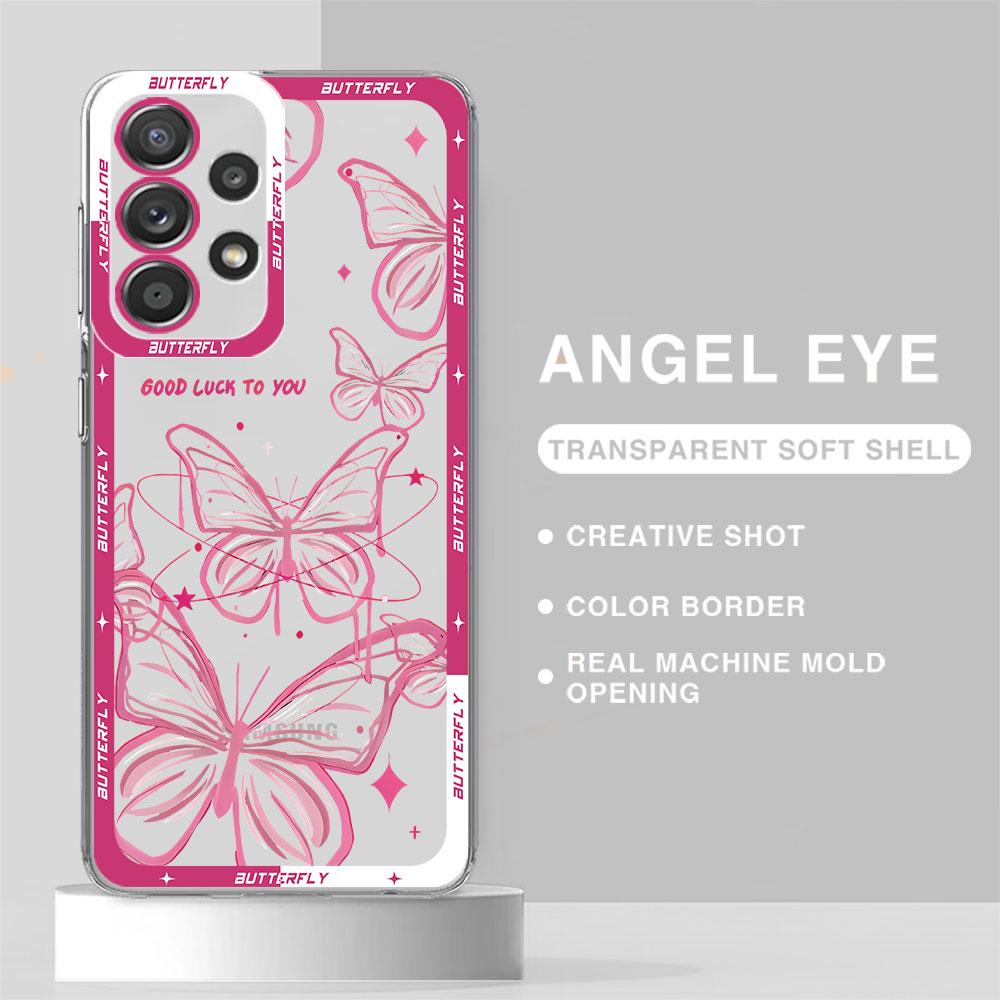 

Capa Retro Butterfly Pattern Phone Case for Samsung Galaxy A23 A33 A24 A34 A13 A73 5G A14 4G A25 A54 A15 Cover Clear Silicone Galaxy A15 4G 5G