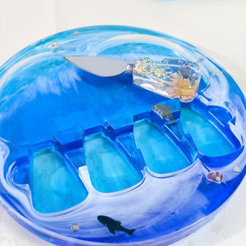 Creative Casting Mold Resin Paddle Mold Knife Fork Flat Shovel Silicone Molds for DIY Handcraft Beginners Home Decor