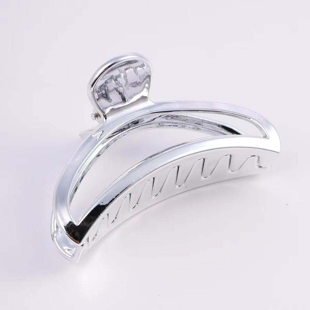 Large Cross-Border Alloy-Plated Hairpin Shark Clip for Updo Hairstyles