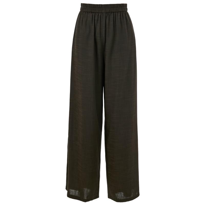 Women s High-Waist Linen Blend Wide-Leg Pants XL