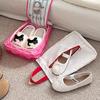 Portable Double Layer Travel Shoe Bag Separate Storage Waterproof Shoe Storage Bag Handheld Thickened Dustproof Shoe Bag