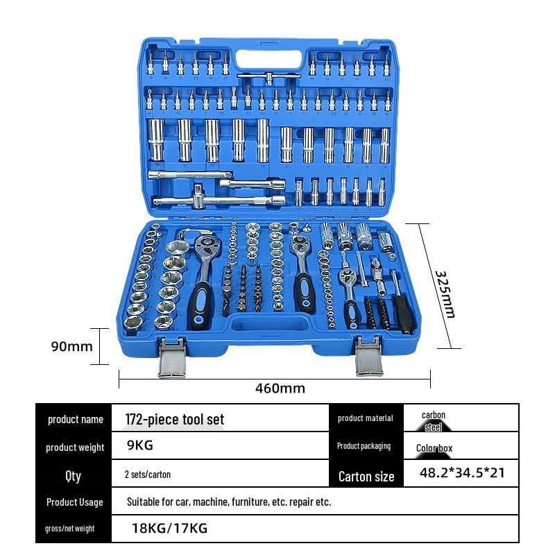 Multi-Functional Car Repair Ratchet & Socket Wrench Tool Set