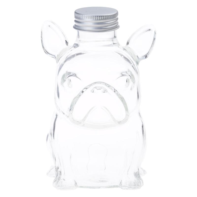 Clear Glass Pet Treat Jar Tight Lid Simple Storage For Parties Incidents