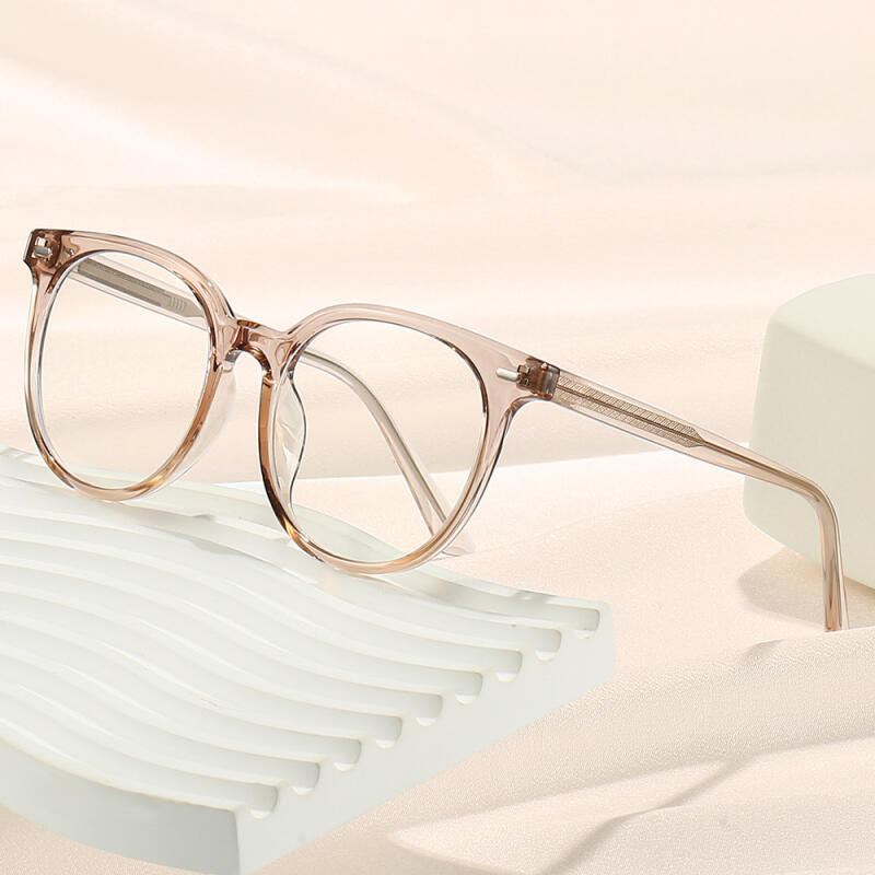 

Geek Chic Rimless Semi-Rimless Horn-Rimmed Glasses Titanium Frame TR8420 Sand Black