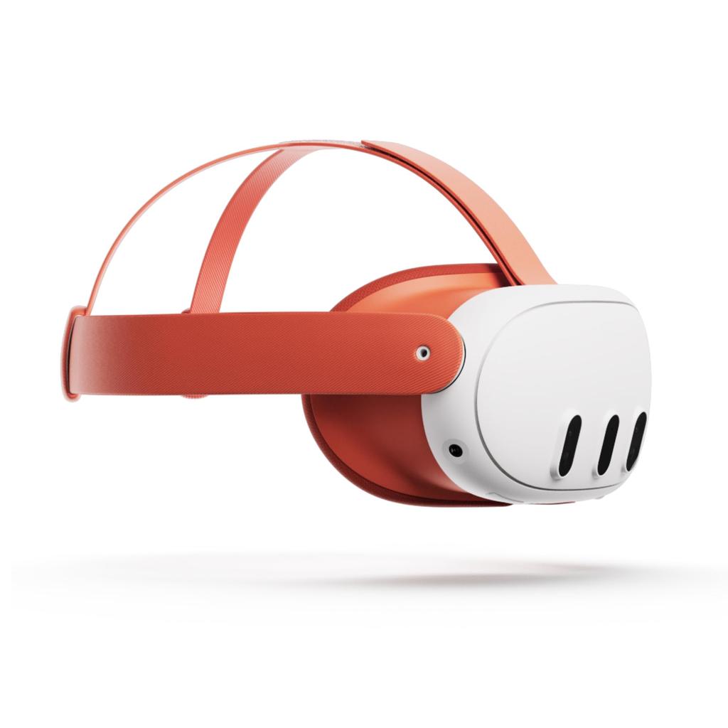 Meta Quest 3 Face Part Head Strap & (blood Orange)