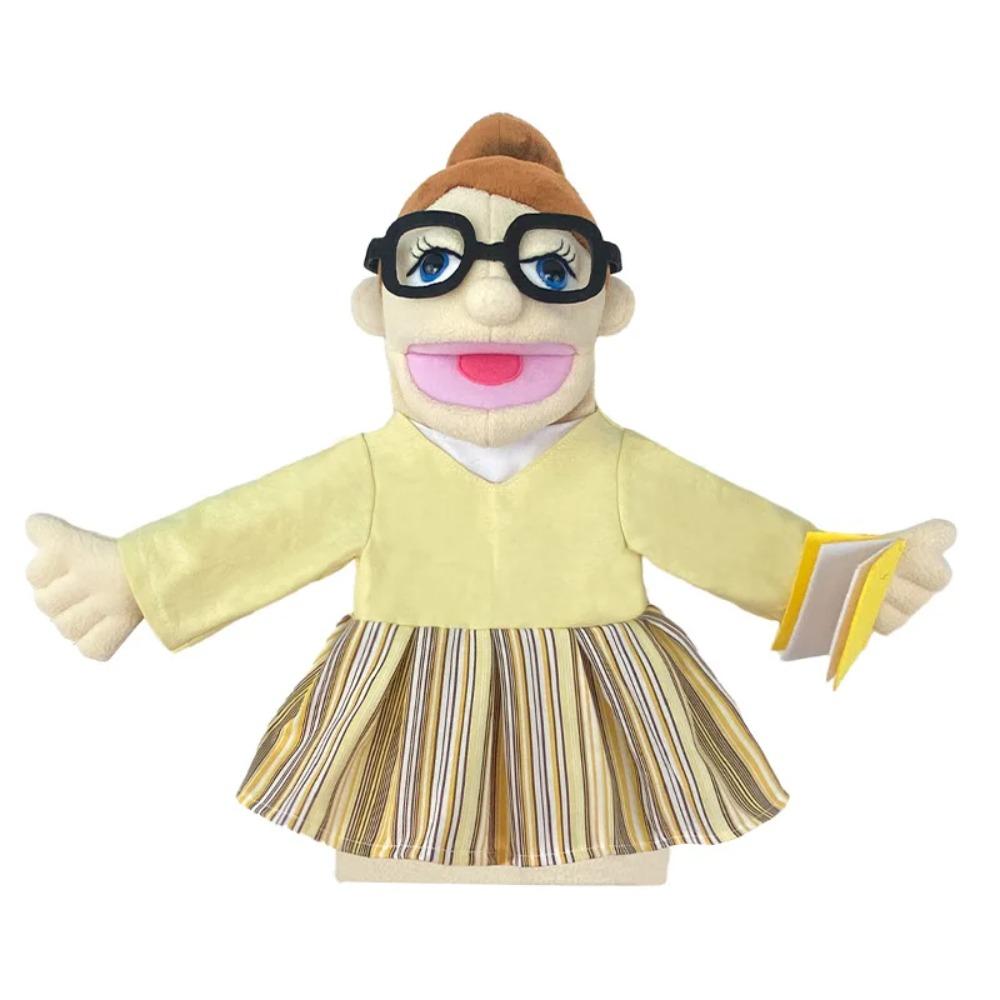 Profession Puppet Cartoon Professional Series Plush Toy Job Doctor Teacher Worker Famer Police Cosplay Kindgarten Role Play Gift