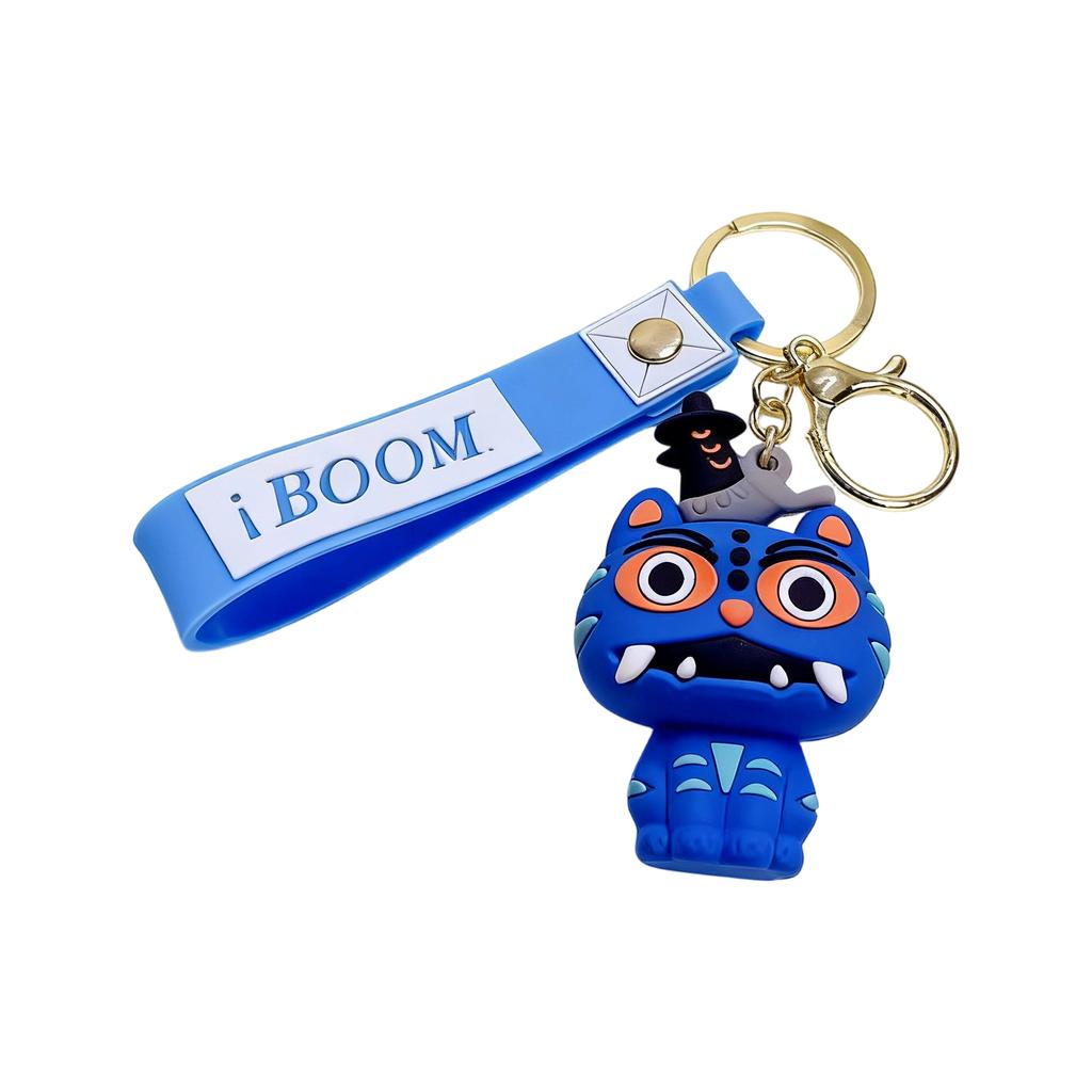 Cute Cartoon Silicone Keychains For Students & Workers - Character Designs, Stylish Key Accessories For Bags, Keys, And Daily Decoratio