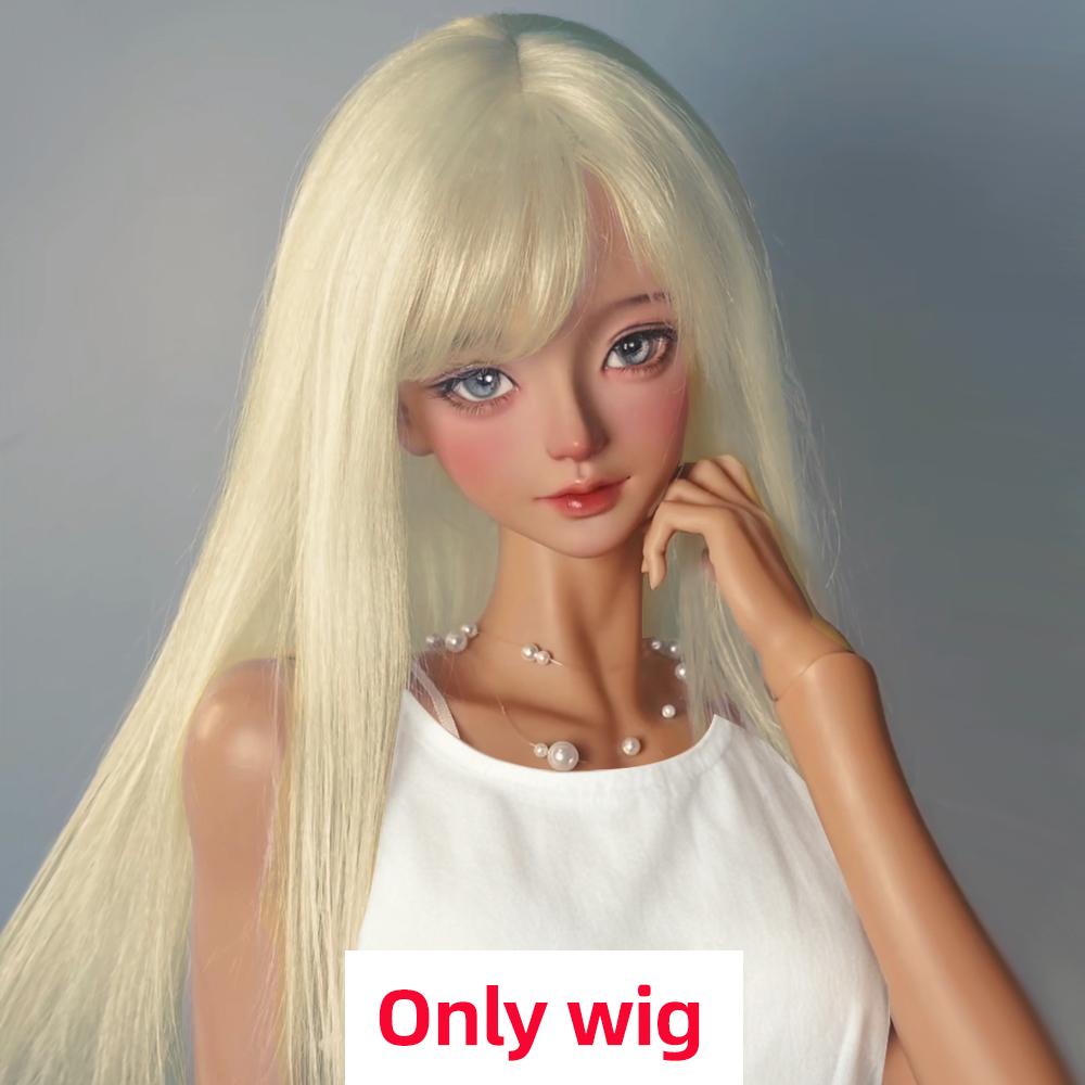 Awen Bjd Wig Mohair 1/4, 1/6 BJD Bangs Straight Short High-layered Long Hair for 30-40cm BJD DD SD Doll Hair In Multiple Colors