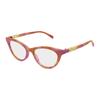 Gucci Optical Glasses [Available Prescriptions] Integrated Plate Nose 004 (Pink Havana Frame/clear Lens) 50 Dust Bag + Glasses Case (random Color)