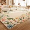 Flower Pattern Carpets for Living Room Fluffy Soft Lounge Floor Mat French Style Bedroom Decor Large Carpet Home Thick Plush Rug