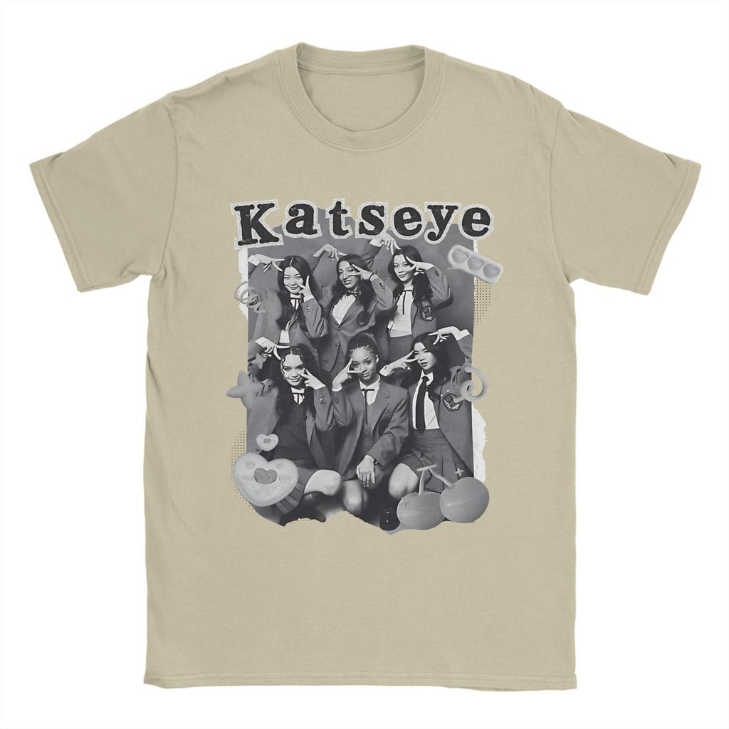 Mens Womens KATEYE Kpop girl Group Shirt Cotton Graphic T-Shirt  Top Clothing