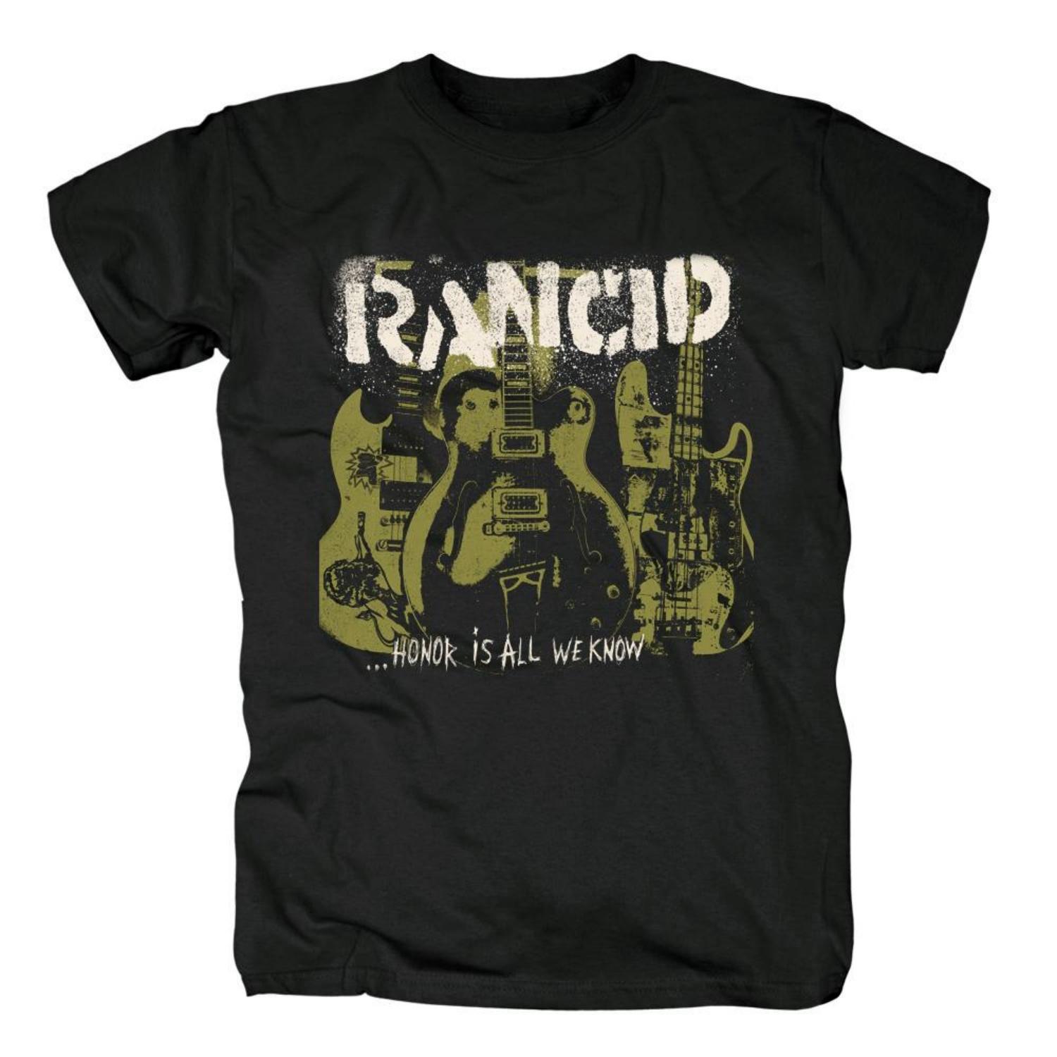 

Rancid Stink Choir Рок-фестиваль Принт Металл Панк Мужская и женская хлопковая футболка свободного кроя с коротким рукавом S чёрный
