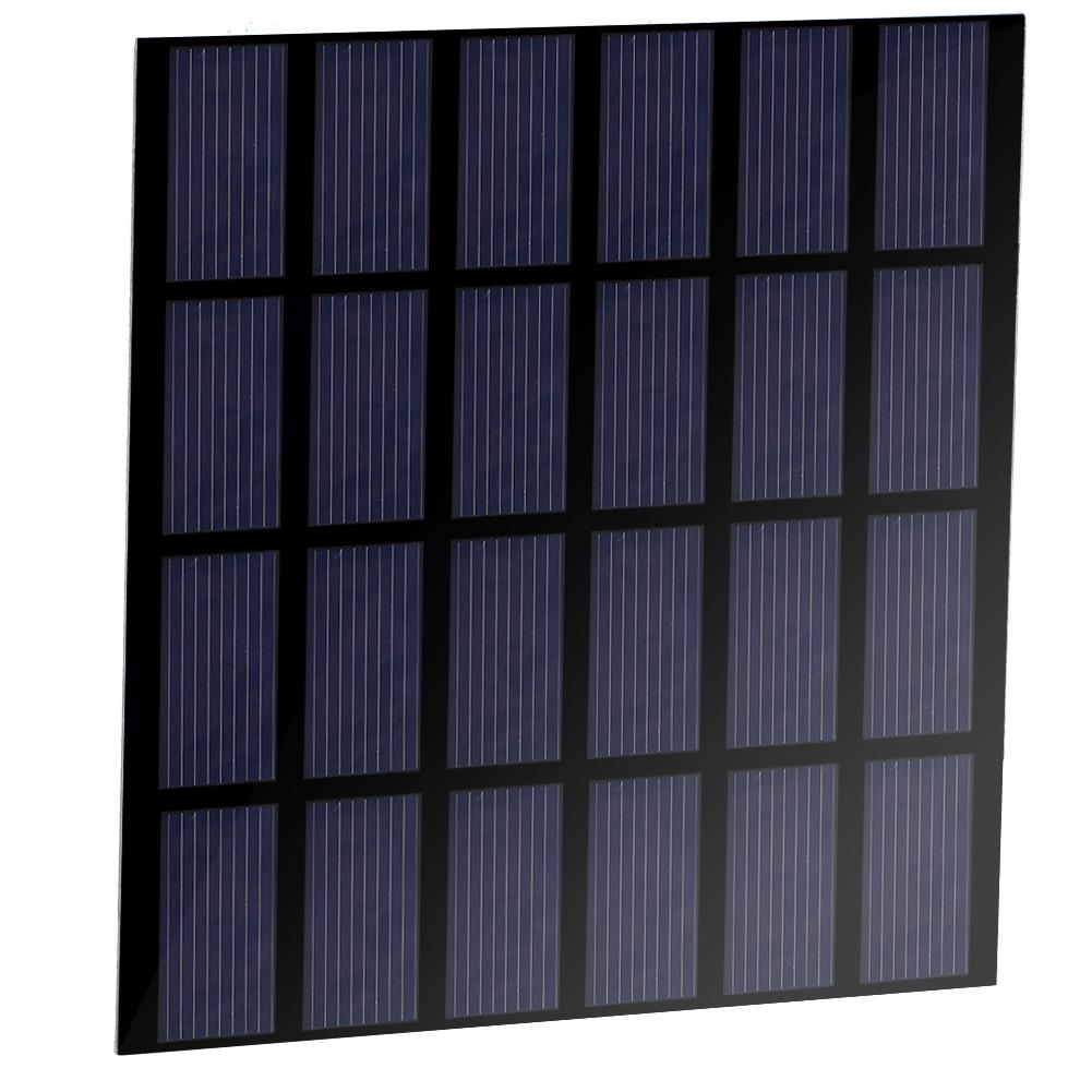 1.5W 6V Mini Polysilicon Solar Panel PET Laminated Board DIY Battery Charger for Outdoor