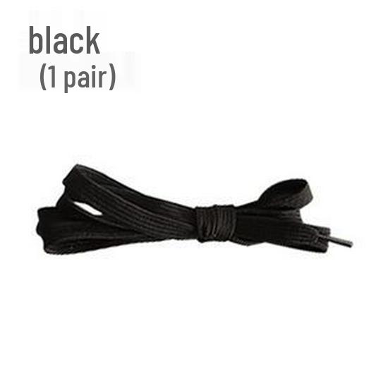 Children's Black & White No-Tie Elastic Shoelace Buckles