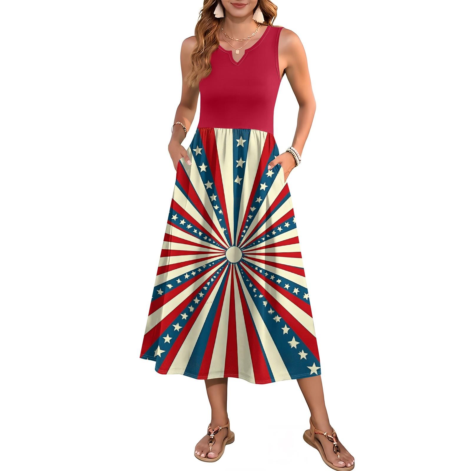 

Женское платье без рукавов с цветочным принтом и высокой талией, модное и элегантное S винный