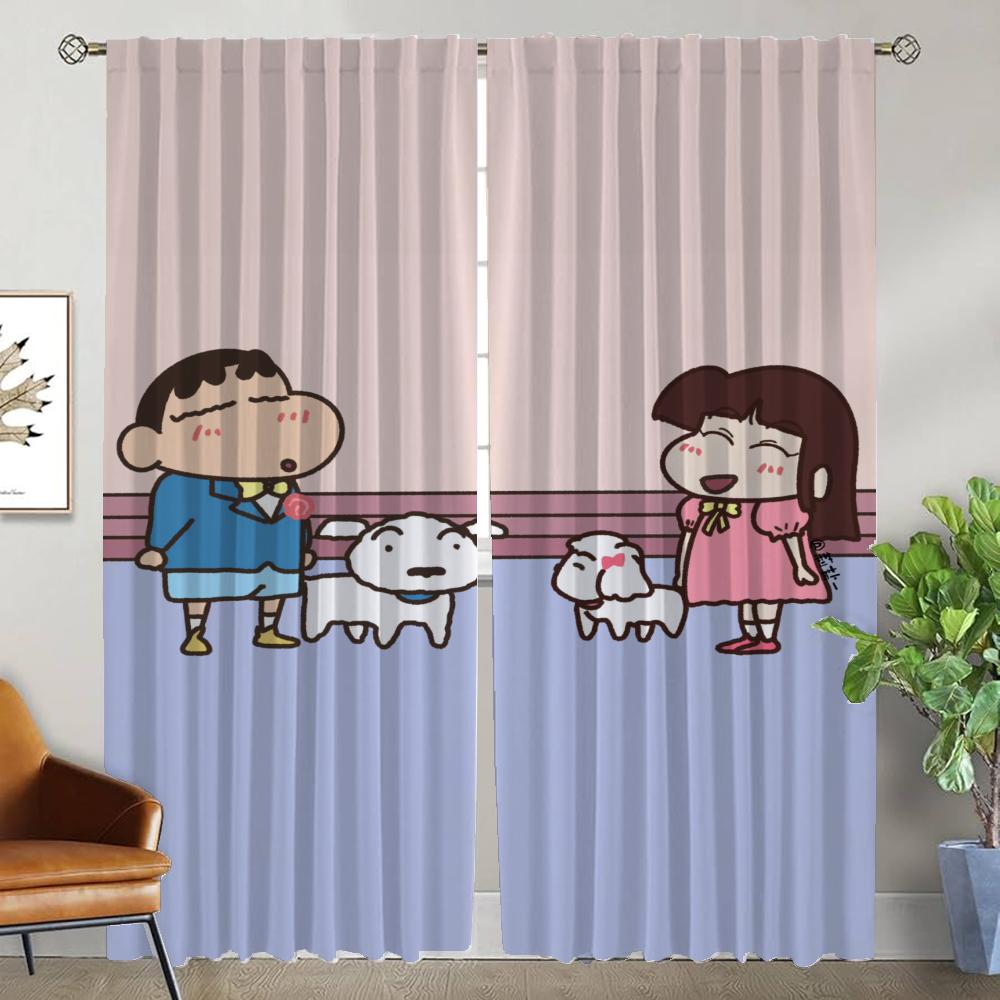 Gardiner för vardagsrum Gardiner Kritor Tyll för sovrum Heminredning Gardiner 2 Delar Rullgardiner Halloween Dekoration Skiljevägg