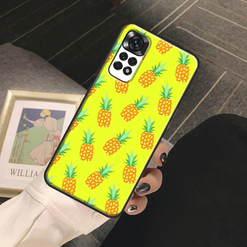 Summer Fruit Pineapple Funda For Xiaomi Redmi Note 13 14 Pro 9 10 11 12 Pro 10S 11S 12S Redmi 13C 10C 12C 14C Case