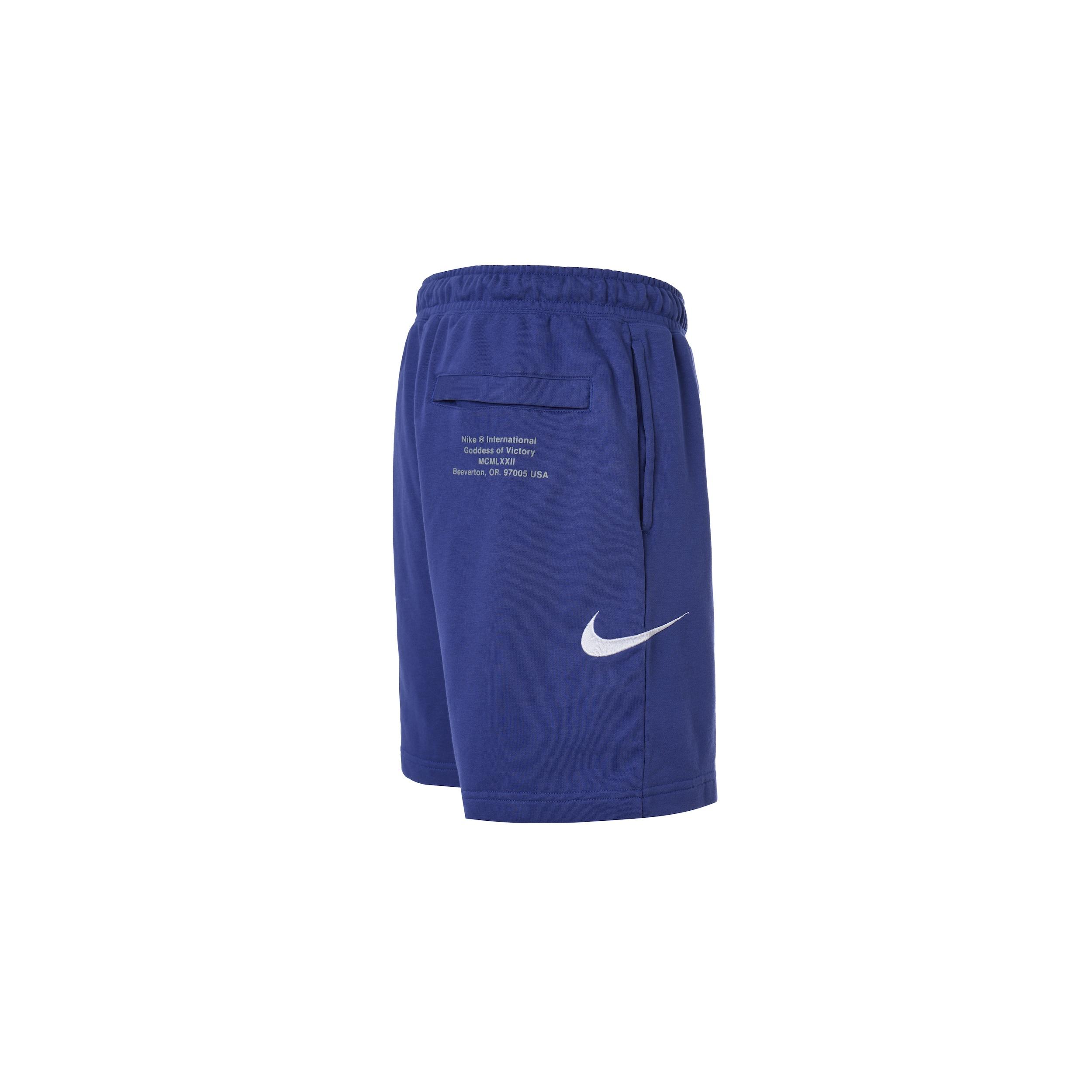 Nike Swoosh French Terry Short Casual Sports Shorts Blue Men s CJ4883-455 L