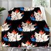 Cartoon City Traffic Scene Fleece Printed Flannel Blanket, Warm Soft Throw Sofa Bed Blanket
