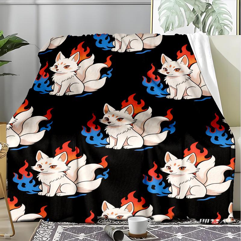 Cartoon City Traffic Scene Fleece Printed Flannel Blanket, Warm Soft Throw Sofa Bed Blanket