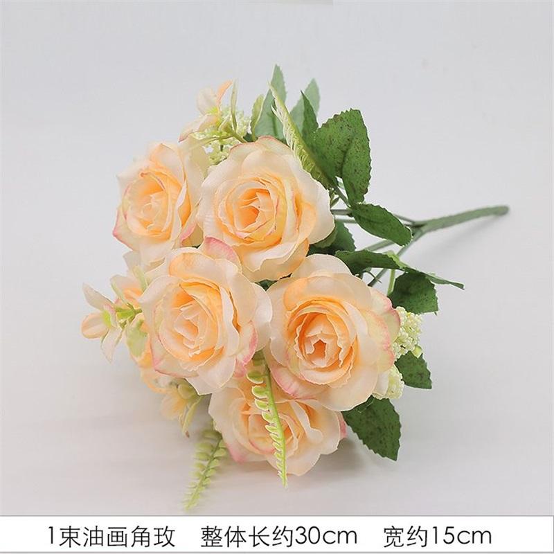Fashionable Artificial Flower Home Decorations - Potted Flowers For The Living Room And Dining Table Arrangements - Wedding Silk Flower Decorations Without a pot шампанского