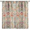 Tenda Retro Finestre William Morris con Motivo Botanico, Tenda Oscurante William Morris Arte Floreale 2 Pannelli
