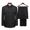 Conjunto de Traje Zhongshan para Hombres de Mediana Edad y Mayores - Chaqueta de Primavera/Otoño/Invierno