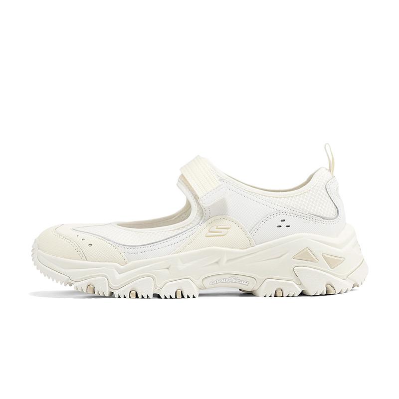 Skechers DLites Hiker Mary Jane Shoes Women Shoes Off-White 180211-CRW 36.5