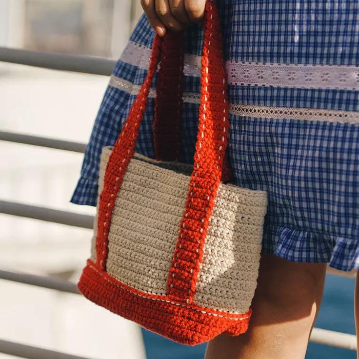 Mused Handmade Classic Knitbag - Red