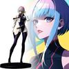 Edgerunners Cyberpunk Lucyna Kushinada Figurine Pc Game Model Ornament Gift Toy
