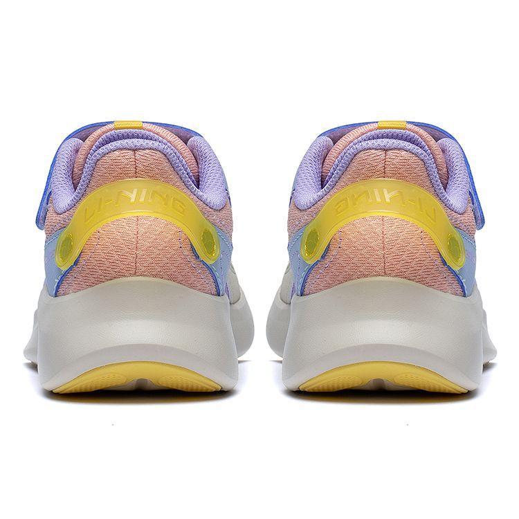 Li Ning Kids Sports Lifestyle Series Lingyue 2.0 Comfortable Classic Versatile Kids Casual Shoes Kids Casual Shoes Gray Blue YKNS114-12