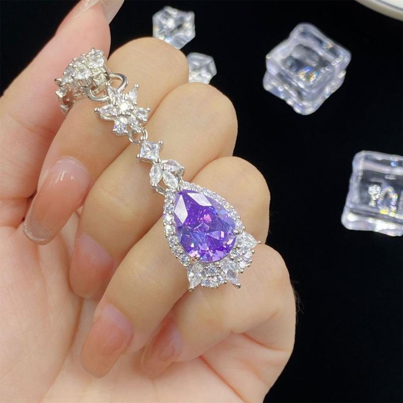 Sace Gems Classic Copper Alloy Zircon Ring Earrings Pendant Necklace Jewelry Sets Wedding Party Gifts