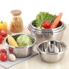 304 Thicken Stainless Steel Salad Bowl Food Mixing Bowls Egg Beater Bowl Fruit Vegetable Basin Kitchen Utensils