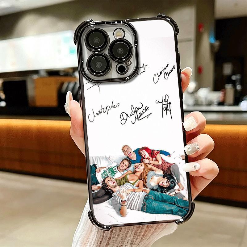 F-Fashion RBD R-Rebelde Plating Phone Case For Iphone 16 17 Pro Max Air 16E 14 15 Plus 12 13 Mini Anti-Fall Airabag Cover