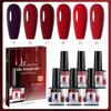 Six Color Set Nail Polish Glue Popular Color Small Set Phototherapy Glue Set