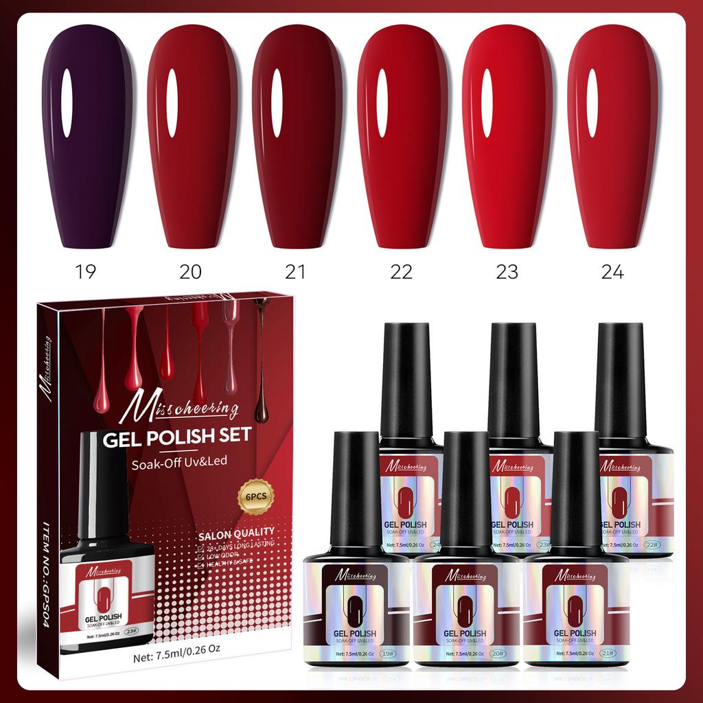 Six Color Set Nail Polish Glue Popular Color Small Set Phototherapy Glue Set