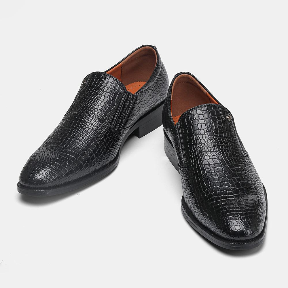 Fashion Men Leather Shoes Comfortable Stylish Business Gentleman's Mens Classic Shoes 2024