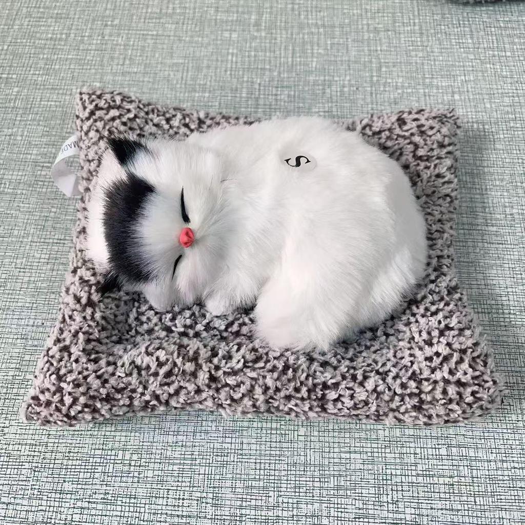 Activated Carbon Cat Car Ornament: Formaldehyde-Removing Air Purifier and Cute Simulation Doll