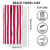 Sunscreen Striped Beach Towel Microfiber Printing Camping Beach Towel Swimming Quick Drying Bath Towel Water Absorption