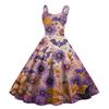 Women's Halloween Print Sexy Off-The-Shoulder Punk Vintage Dress